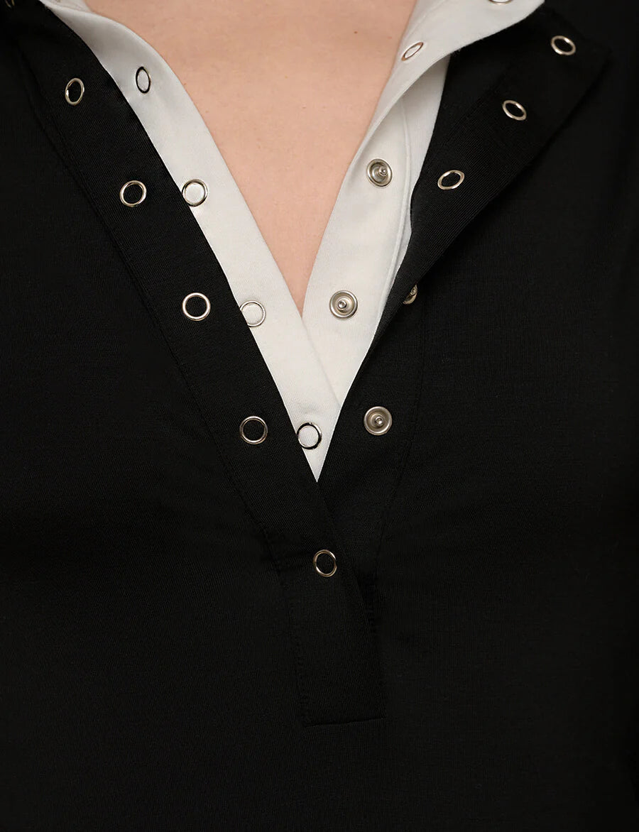 Snap button double top