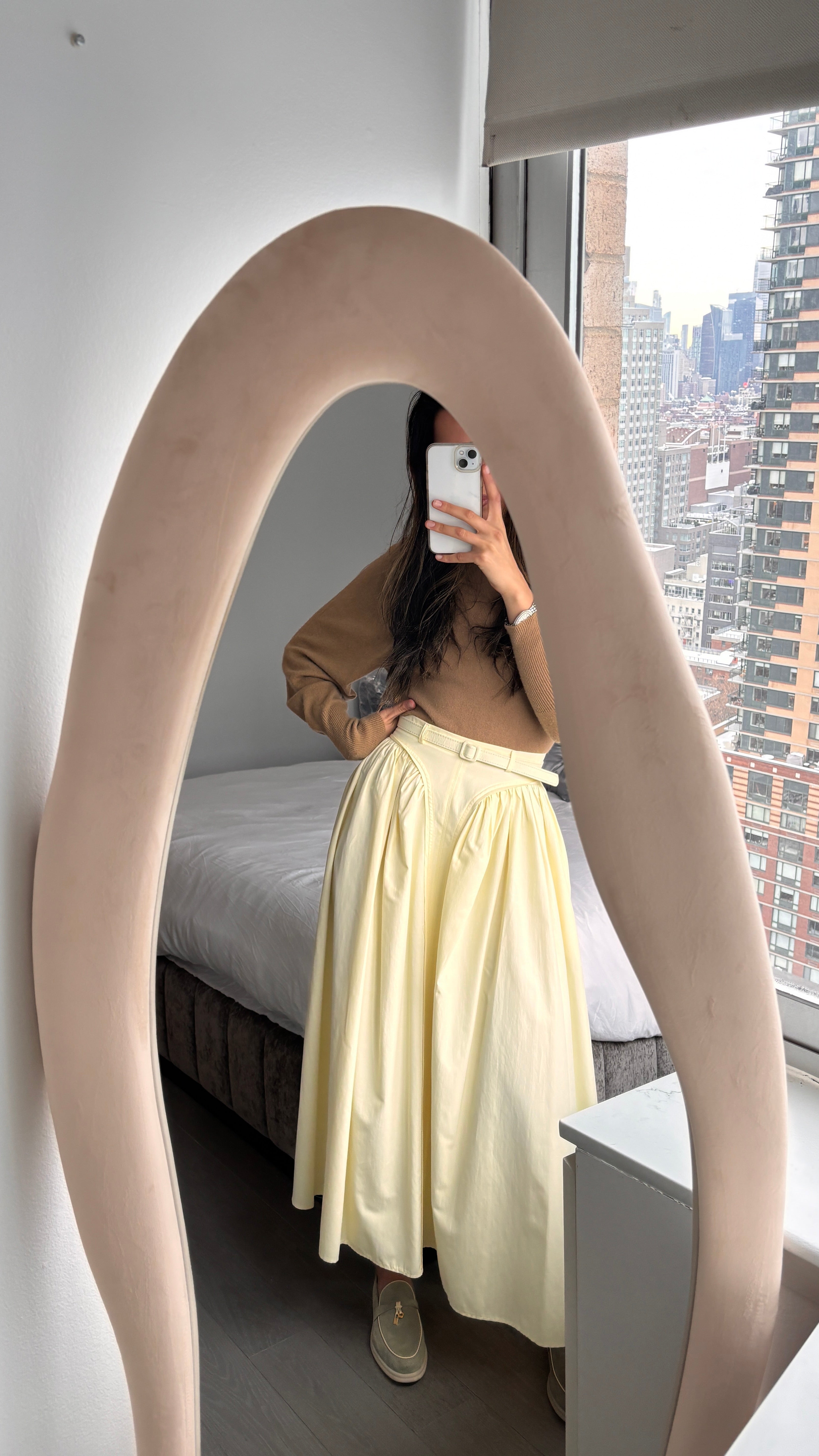 Butter yellow skirt