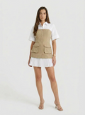 Crosby Mini Dress Khaki