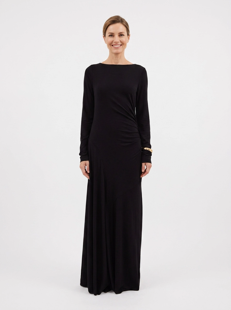 Long Sleeve Knit Maxi Dress